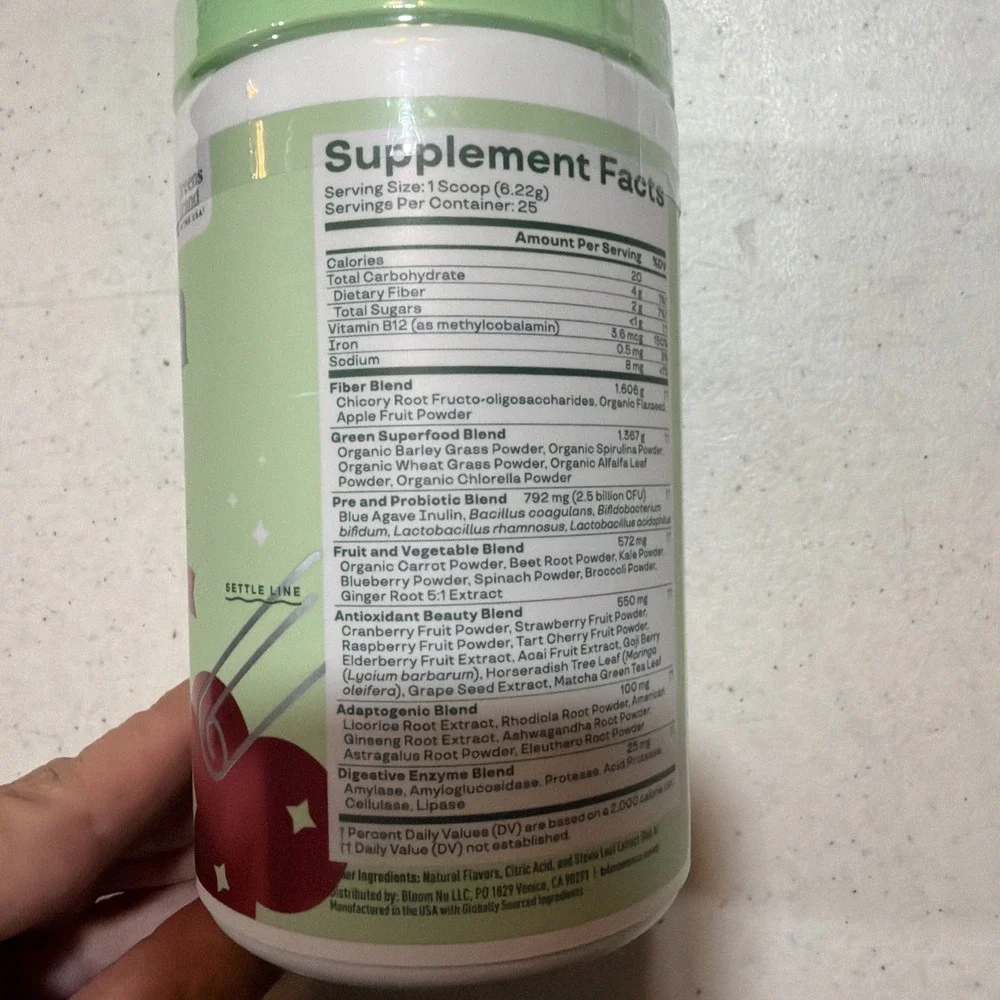 Bloom Nutrition Greens & Superfoods Powder - Spiced Cranberry, 25 Servings 2026